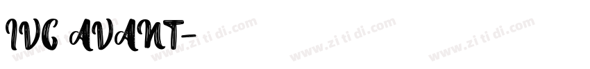 IVC AVANT字体转换